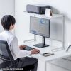 デスク上収納ラック（机上台・幅80cm・ハイタイプ・シェルフ・机上ラック・モニター台・ホワイト）