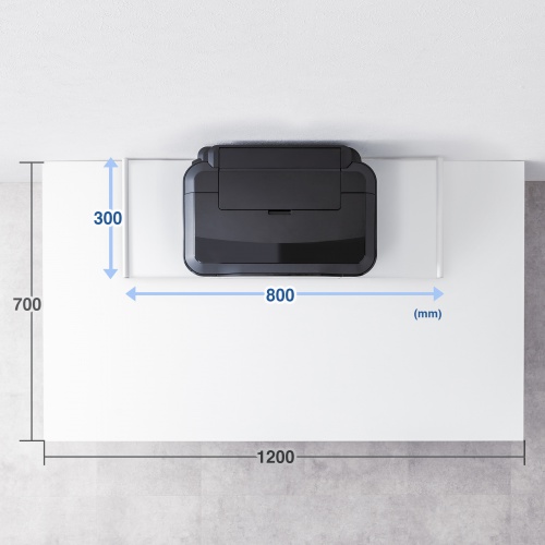 デスク上収納ラック（机上台・幅80cm・ハイタイプ・シェルフ・机上ラック・モニター台・ホワイト）