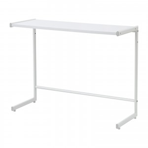 デスク上収納ラック（机上台・幅80cm・ハイタイプ・シェルフ・机上ラック・モニター台・ホワイト）