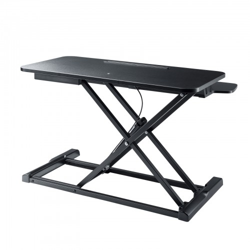 スタンディングデスク（リフトアップデスク・手動・ガス圧式・机上タイプ・昇降機能追加）MR-ERGST5BK
