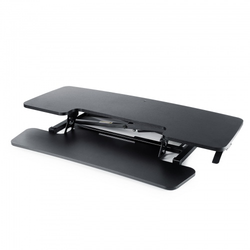 スタンディングデスク（リフトアップデスク・卓上・ガス圧・幅106cm・モニターアーム取付対応・高さ調整12～51cm・キーボード台・作業台）