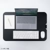 リフトアップデスク（卓上・スタンディングデスク・バネ圧昇降・幅68cm・高さ調整4.5～39.5cm・作業台・昇降デスク化・ブラック）
