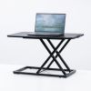 リフトアップデスク（卓上・スタンディングデスク・バネ圧昇降・幅68cm・高さ調整4.5～39.5cm・作業台・昇降デスク化・ブラック）