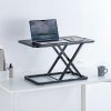 リフトアップデスク（卓上・スタンディングデスク・バネ圧昇降・幅68cm・高さ調整4.5～39.5cm・作業台・昇降デスク化・ブラック）