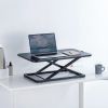 リフトアップデスク（卓上・スタンディングデスク・バネ圧昇降・幅68cm・高さ調整4.5～39.5cm・作業台・昇降デスク化・ブラック）