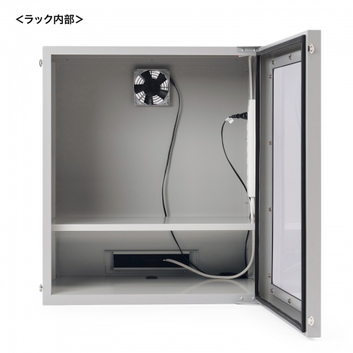 防塵ラック｜W650×D550×H750・放熱ファン・吸気フィルター