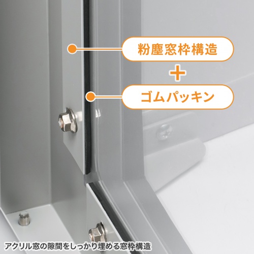 防塵ラック｜W650×D550×H750・放熱ファン・吸気フィルター