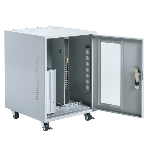 ハブボックス(防塵ラック・ラック・防塵・簡易・鍵付き・ホコリ・6U) MR-FAHBOX6U サンワサプライ