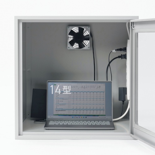 防塵ラック（簡易・W550×D550×H550mm・放熱ファン付き・3P・7個口タップ付属・一括集スイッチ付き）