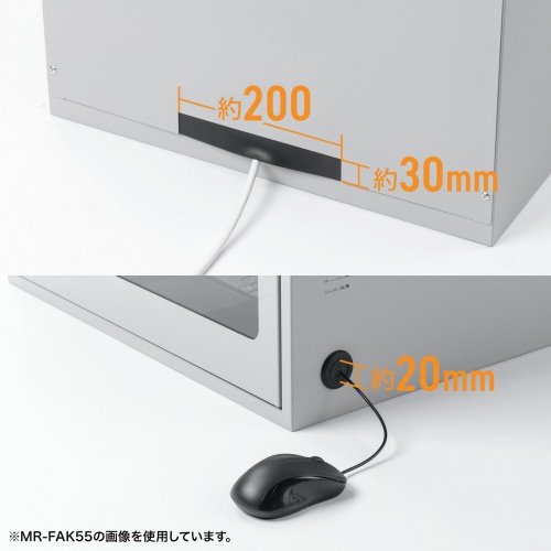 防塵ラック（簡易・W650×D550×H750mm・放熱ファン付き・3P・7個口タップ付属・一括集スイッチ付き）