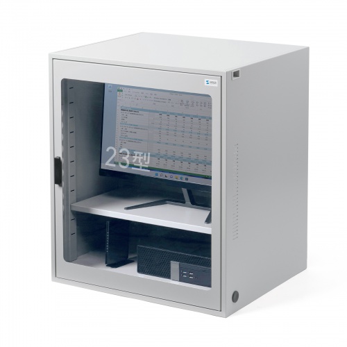 防塵ラック（簡易・W650×D550×H750mm・放熱ファン付き・3P・7個口タップ付属・一括集スイッチ付き）