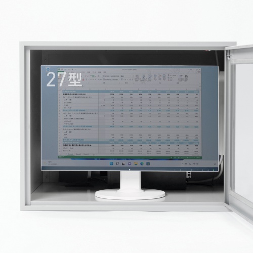 防塵ラック（簡易・W700×D550×H550mm・放熱ファン付き・3P・7個口タップ付属・一括集スイッチ付き）