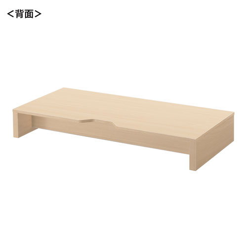 モニター台（幅59.5cm・奥行28cm・収納・シンプル・薄い木目・木製） MR-LC101MN サンワサプライ