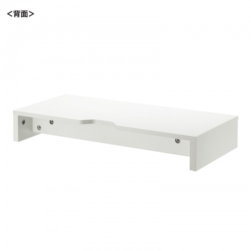 モニター台（机上台・幅約60cm・モニター下収納・木製・ホワイト）