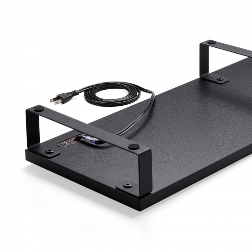 モニター台 （ACコンセント付き・幅100cm・奥行き24cm・木製・モニター下収納・机上台・ブラック） MR-LC213BK サンワサプライ