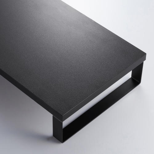 モニター台 （ACコンセント付き・幅100cm・奥行き24cm・木製・モニター下収納・机上台・ブラック） MR-LC213BK サンワサプライ