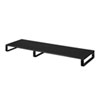 モニター台（机上ラック・卓上・幅100cm・ロング・奥行30cm・黒・木製天板・シンプル・スマホ・タブレット・ノートパソコン・プリンタ・キーボード収納） サンワサプライ MR-LC304BKN