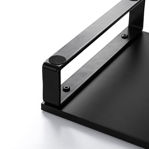 モニター台（机上ラック・卓上・幅100cm・ロング・奥行30cm・黒・木製天板・シンプル・スマホ・タブレット・ノートパソコン・プリンタ・キーボード収納） サンワサプライ MR-LC304BKN