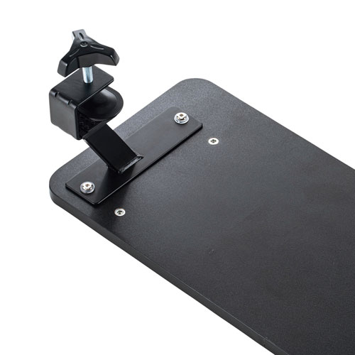 モニター台（机上台・卓上・クランプ固定・ブラック・幅65cm・奥行26cm・キーボード収納・昇降デスク向け・デスク整理） サンワサプライ