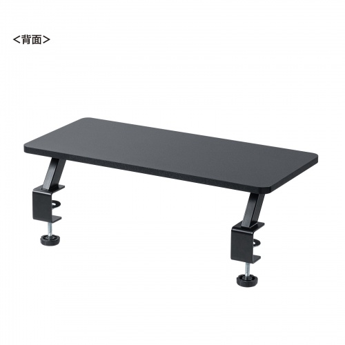 モニター台（机上台・幅60cm・クランプ式・木製・ブラック）