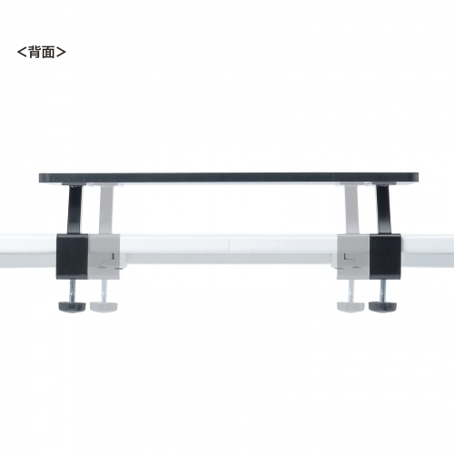 モニター台（机上台・幅60cm・クランプ式・木製・ブラック）