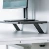モニター台（机上台・幅60cm・クランプ式・木製・ブラック）