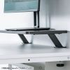 モニター台（机上台・幅100cm・クランプ式・木製・ブラック）