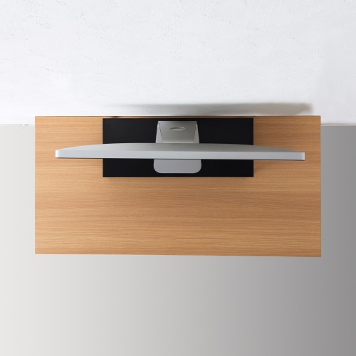 モニター台（幅60cm・奥行24cm・木製天板使用・シンプル・机上ラック・机上台・ブラック） MR-LC312BK サンワサプライ