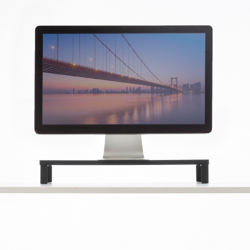 モニター台（幅60cm・奥行24cm・木製天板使用・シンプル・机上ラック・机上台・ブラック） MR-LC312BK サンワサプライ