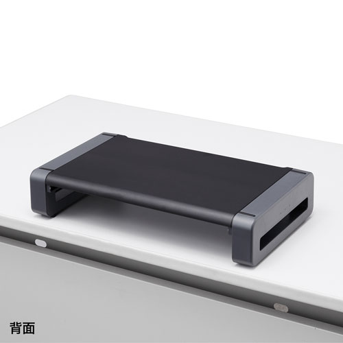 モニタスタンド（モニタ台・机上台・タブレットスタンド・スマホスタンド・キーボード収納・スリット付き・ブラック） MR-LC801BKN サンワサプライ