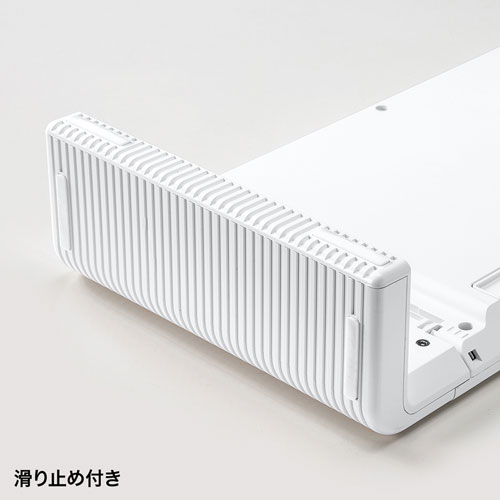 【アウトレット･訳あり・セール】モニター台(机上ラック・３段階横幅可変・スマホスタンド/引き出し付き・ホワイト） MR-LC804W サンワサプライ