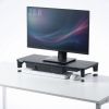 モニター台（机上台・幅59cm・引き出し・USBハブ・USB A×4・高さ2段階調整・モニター下収納・A4収納対応・ブラック）