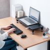 モニター台（机上台・幅59cm・引き出し・USBハブ・USB A×4・高さ2段階調整・モニター下収納・A4収納対応・ブラック）