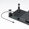 モニター台（机上台・幅59cm・引き出し・USBハブ・USB A×4・高さ2段階調整・モニター下収納・A4収納対応・ブラック）