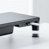 モニター台（机上台・幅59cm・引き出し・USBハブ・USB A×4・高さ2段階調整・モニター下収納・A4収納対応・ブラック）