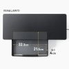 モニター台（机上台・幅59cm・引き出し・USBハブ・USB A×4・高さ2段階調整・モニター下収納・A4収納対応・ブラック）