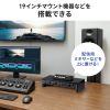19インチマウント卓上ラック（2U・奥行250mm・EIA規格準拠・スタッキング対応・配信/音響機器収納用）