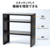 19インチマウント卓上ラック（2U・奥行250mm・EIA規格準拠・スタッキング対応・配信/音響機器収納用）