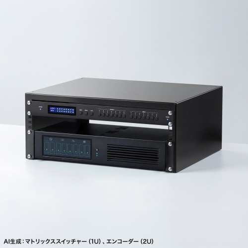 19インチマウント卓上ラック（4U・奥行400mm・EIA規格準拠・スタッキング対応・配信/音響機器収納用）