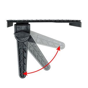 【アウトレット･訳あり・セール】ディスプレイボード(W300mm・滑り止めシート付・収納・ブラック)