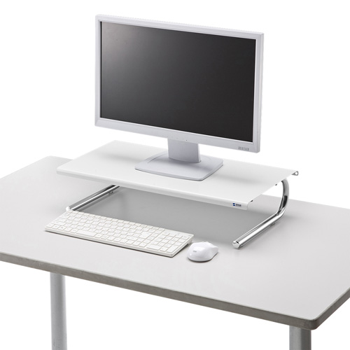 サンワサプライ】キーボードを収納し机上を有効活用できる液晶モニタ台