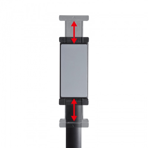 タブレット用フロアスタンド（アーム式・角度・高さ・回転調整可能・デジタルサイネージ・ブラック） MR-TABST21BK サンワサプライ