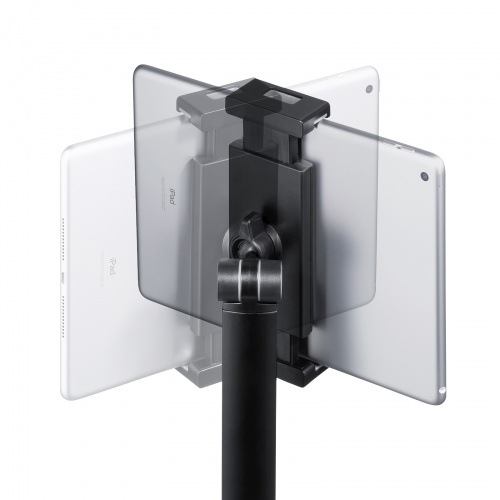 タブレット用フロアスタンド（アーム式・角度・高さ・回転調整可能・デジタルサイネージ・ブラック） MR-TABST21BK サンワサプライ
