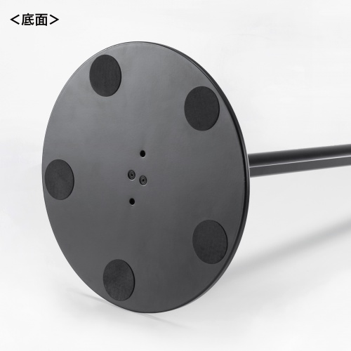 タブレット用フロアスタンド（アーム式・角度・高さ・回転調整可能・デジタルサイネージ・ブラック） MR-TABST21BK サンワサプライ