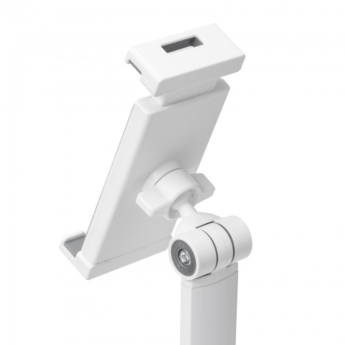 タブレット用フロアスタンド（アーム式・角度・高さ・回転調整可能・デジタルサイネージ・ホワイト） MR-TABST21W サンワサプライ