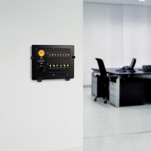 iPad・タブレットホルダー（7～11インチ・厚さ15mmまで・ブラック）