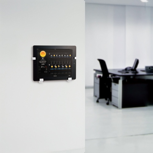 iPad・タブレットホルダー（7～11インチ・厚さ15mmまで・ホワイト）