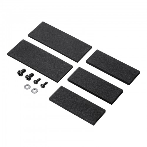 モニター裏VESAマウント取付け 小型PC HDDホルダー（2段・キズ防止ウレタンパッド付）