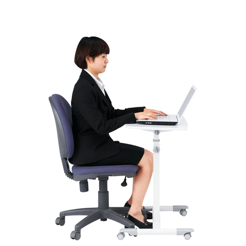 ノートパソコンデスク（補助机・ホワイト） NPC-13W サンワサプライ