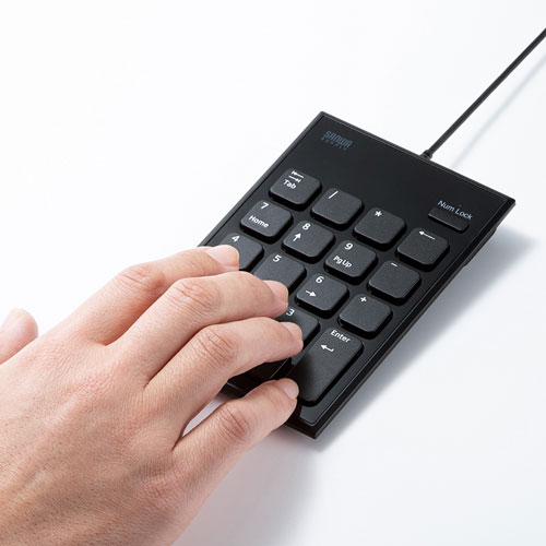 テンキー（静音・パンタグラフ・USBコネクタ・有線・ブラック）
